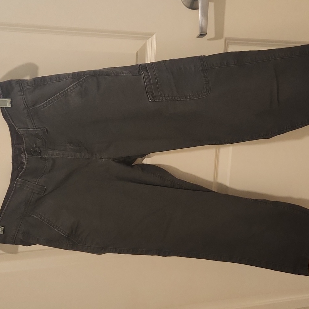 Eddie Bauer cargo Capri pants. Size 4 color gray